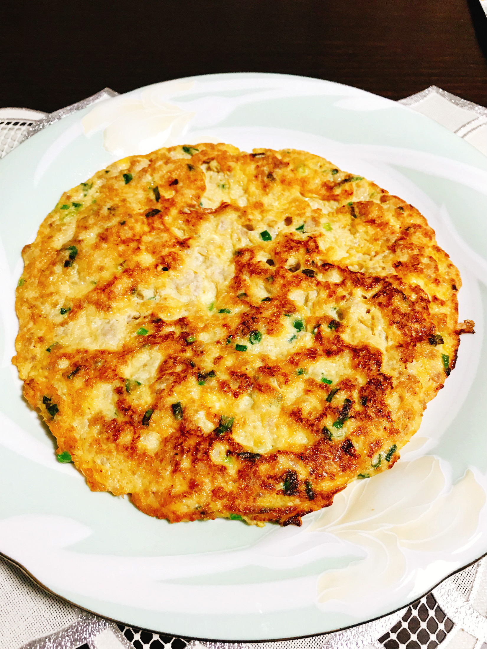 タイ料理カイジャオムーサップ タイ風豚挽き肉オムレツ