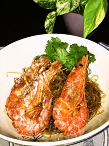 タイ料理海老の春雨蒸し　クンオップウンセン