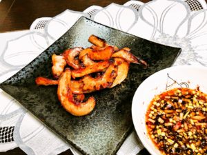 タイ料理コームーヤーンとＢＢＱソース