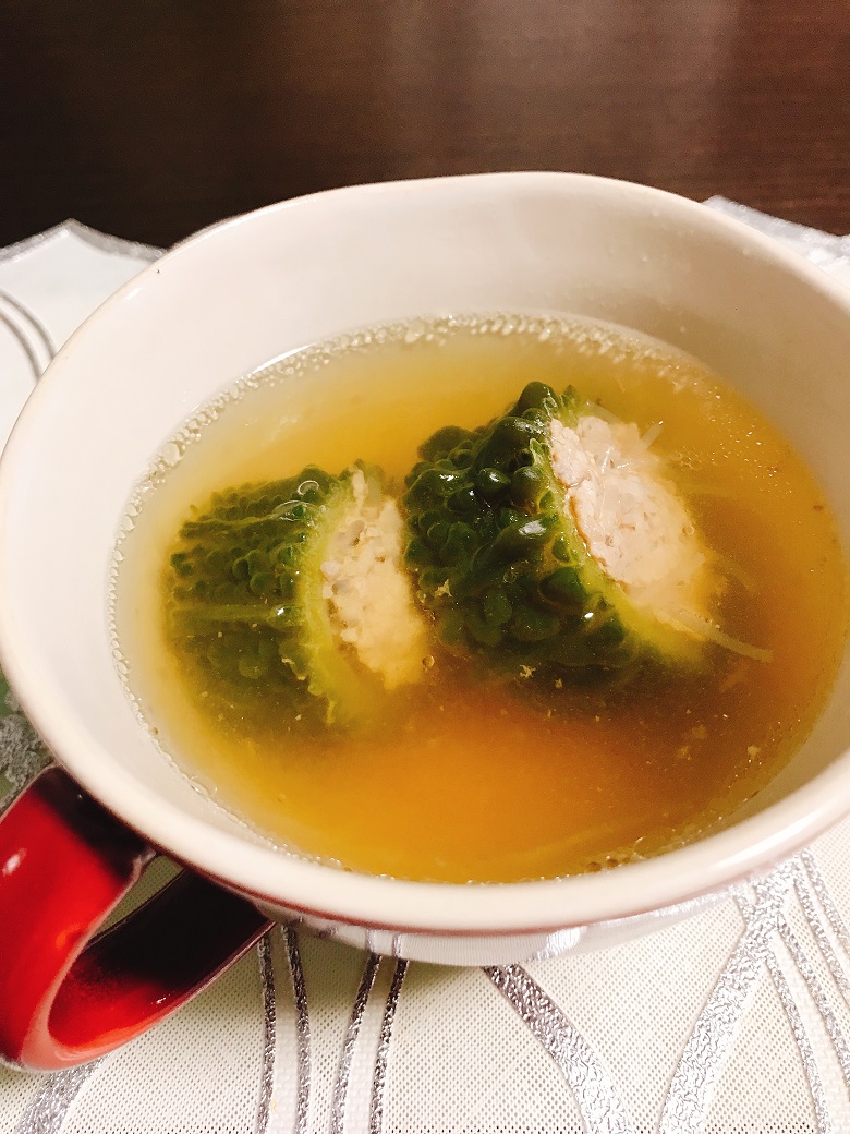 タイ風ゴーヤの肉詰めスープ
