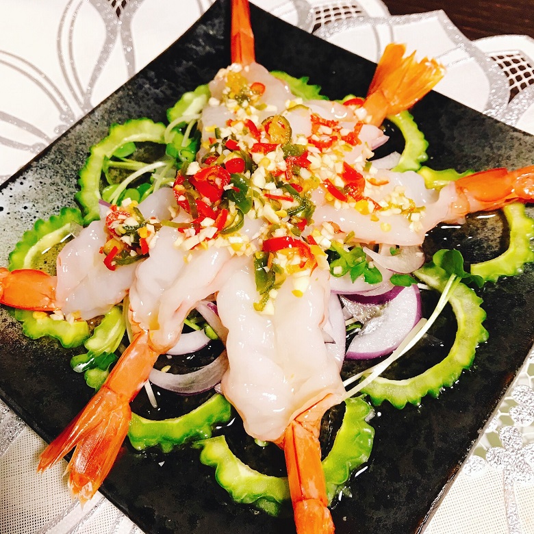 激辛タイ風海老のカルパッチョ ✦クンチェーナンプラー✦|タイ料理