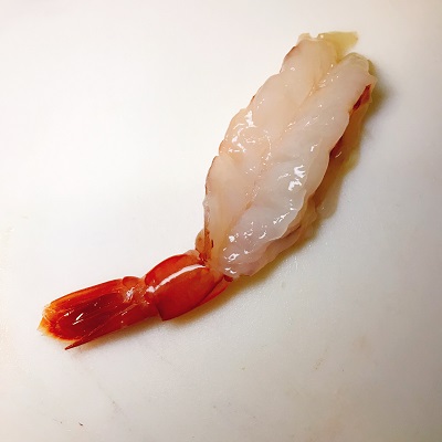 背開きにした海老