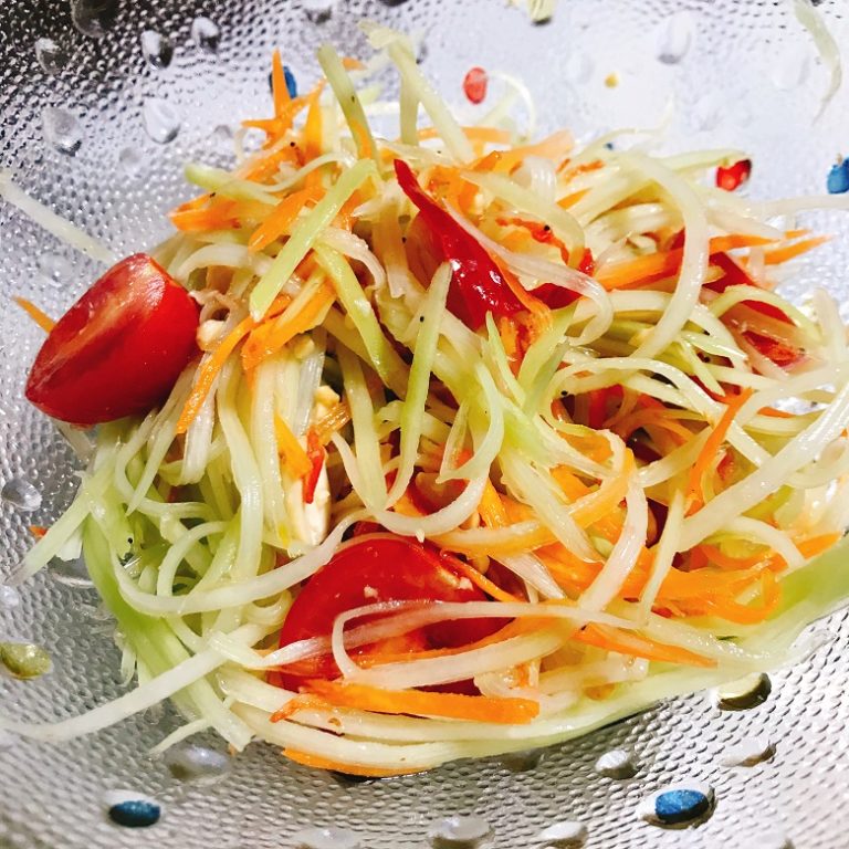タイ人が愛する青パパイヤサラダ ソムタム タイ料理レシピ 食べタイｂｌｏｇ