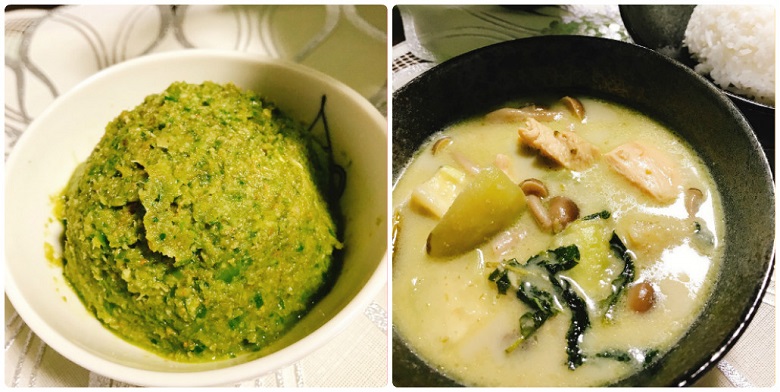 グリーンカレーペーストとグリーンカレー