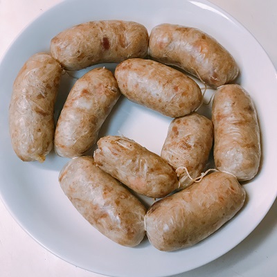 一日干したソーセージ