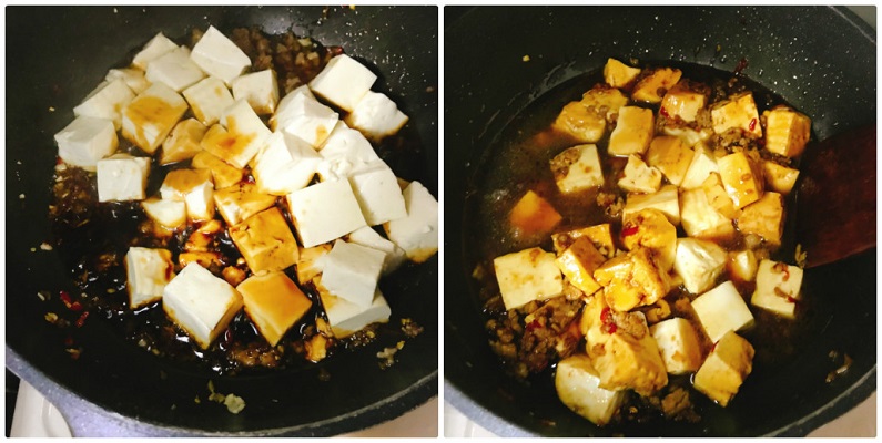 優しく炒める豆腐