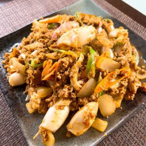 イカのカレー炒め