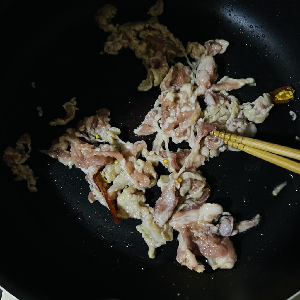 stir fry  pork